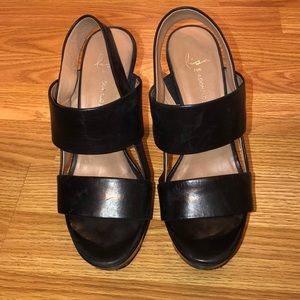 Donald Pliner Black Strappy Heels